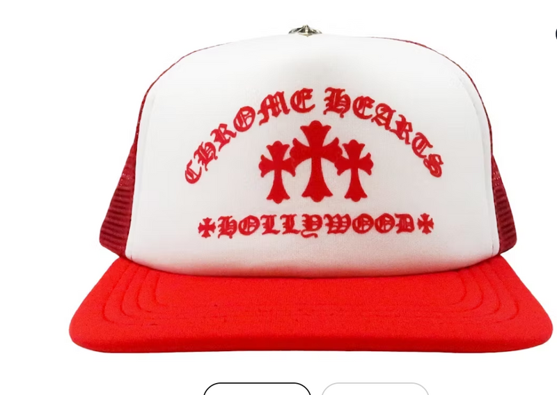 Chrome Hearts King Taco Trucker Hat Red/White