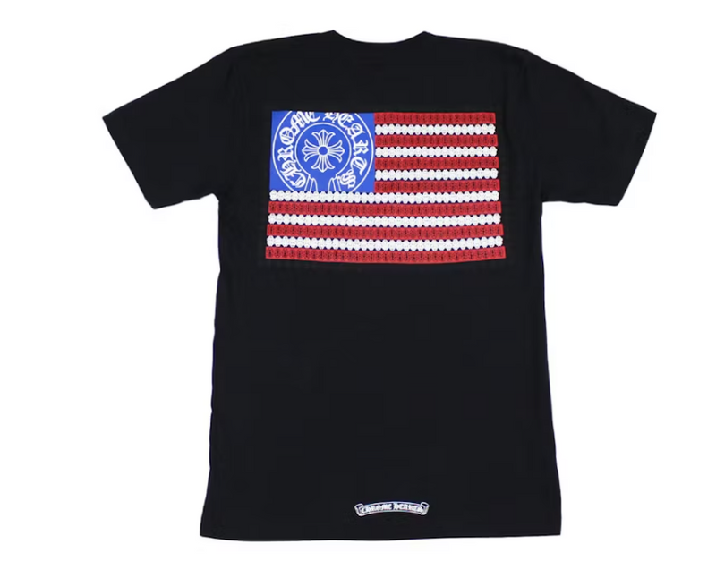 Chrome Hearts American Flag Dagger T-shirt Black