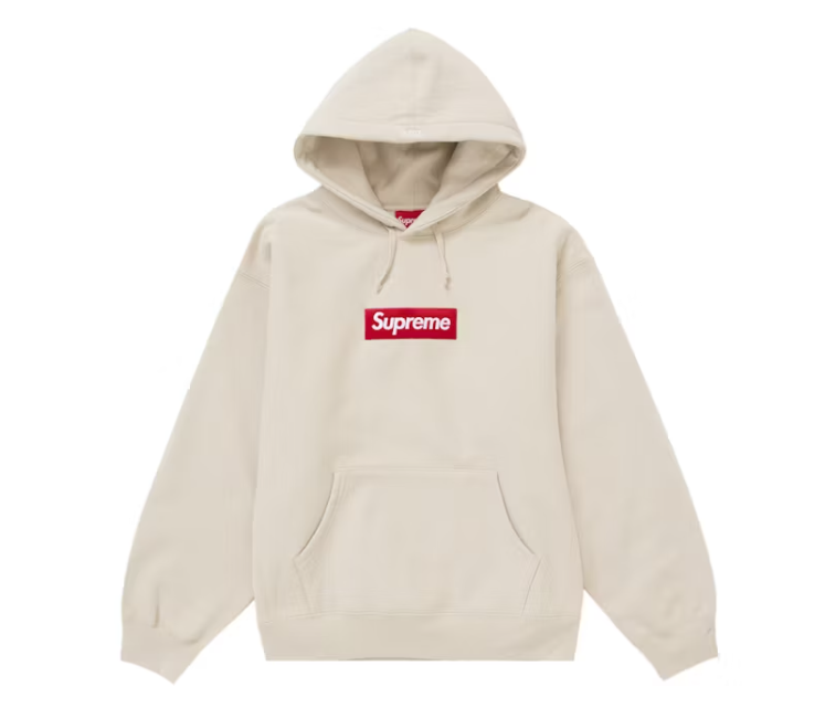 Supreme Box Logo Hooded Sweatshirt Sweatshirt (FW24) Stone