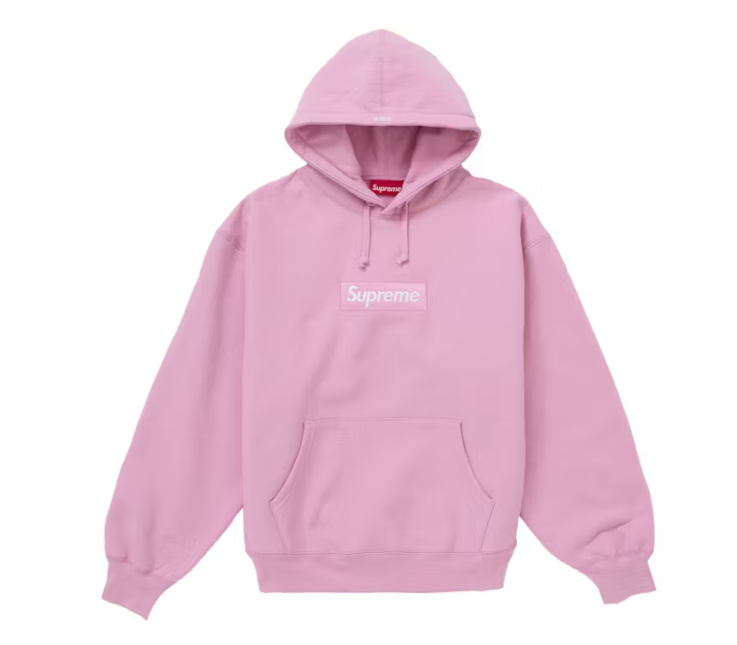 Supreme Box Logo Hooded Sweatshirt Sweatshirt (FW24) Pink