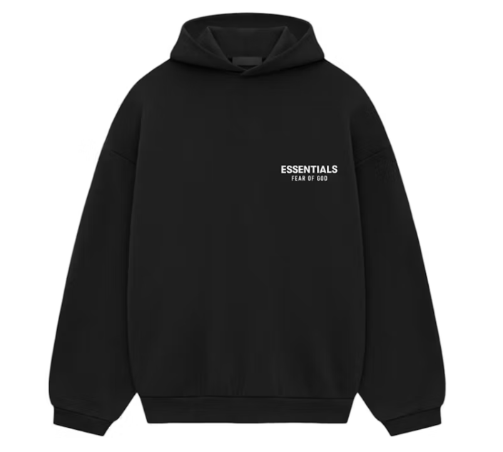 Fear of God Essentials Fleece Hoodie (FW24) Black