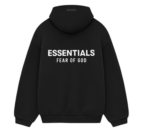 Fear of God Essentials Fleece Hoodie (FW24) Black