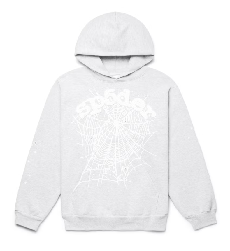 Sp5der OG Web Hoodie Heather Grey