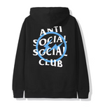 Anti social social club x fragment blue bolt hoodie (FW19) - black