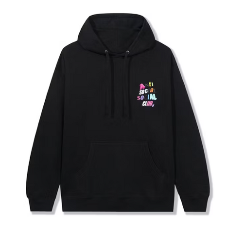 Anti social social club the real me hoodie - black