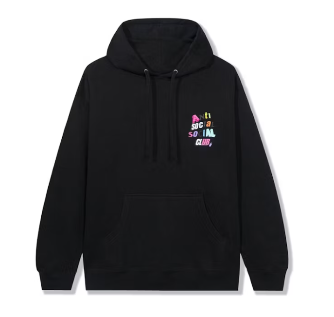 Anti social social club the real me hoodie - black