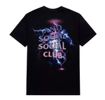 Anti social social club bolt from the blue t-shirt  - black