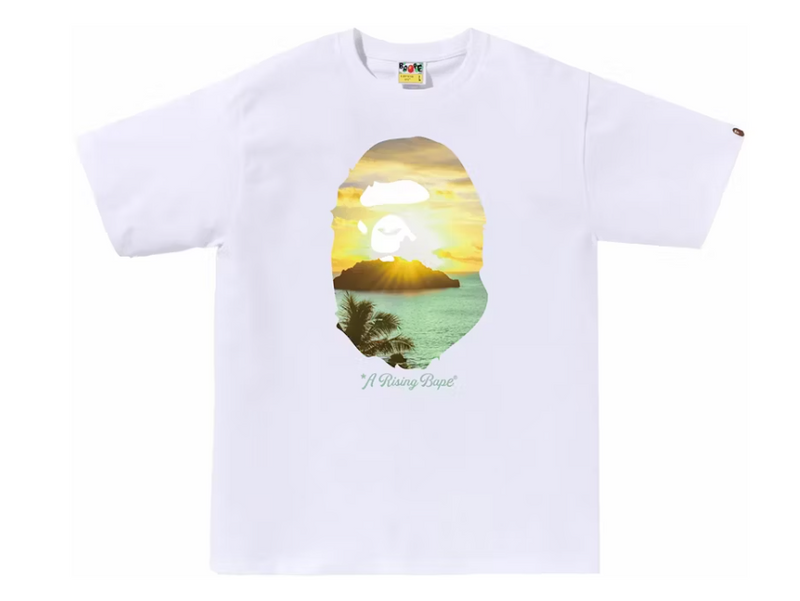 BAPE a rising bape photo tee - white