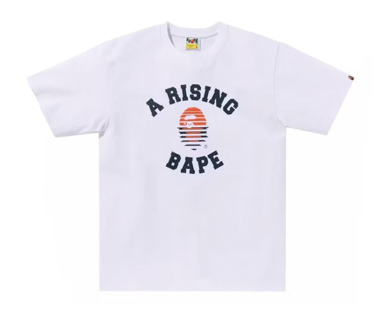 BAPE a rising bape tee - white