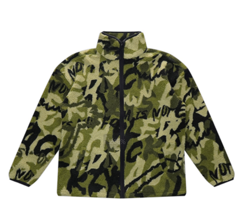 UNSHACKLEDUSKD Camo Composite Lamb Wool Jacket