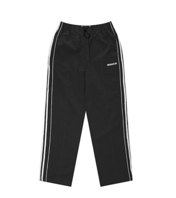 UNSHACKLEDUSKD Vintage Woven Side Stripe Sweatpants Black