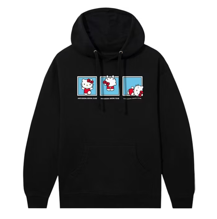 Anti Social Social Club x Hello Kitty Feel The Same Hoodie Black