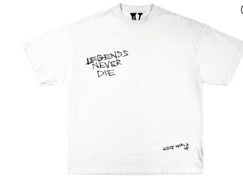 Vlone x Juice Wrld Legends Never Die Tee White