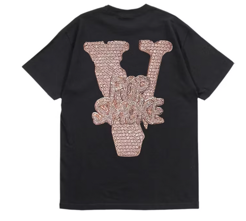 Pop Smoke x Vlone Chain T-Shirt I Black