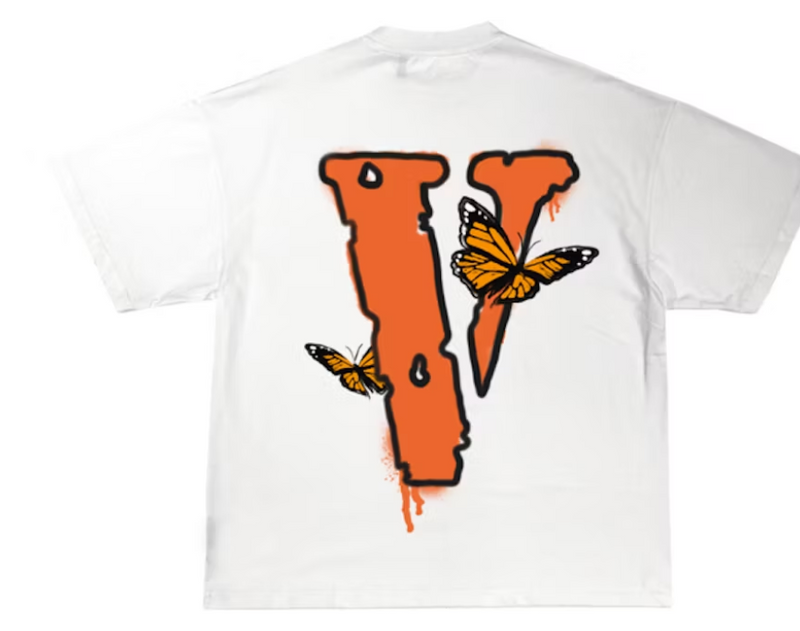 Vlone x Juice WRLD Butterfly Tee White