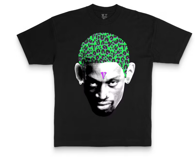 Vlone Rodman Cheetah Tee Black