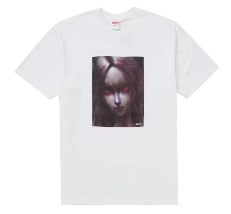 Supreme Red Eyes Tee White