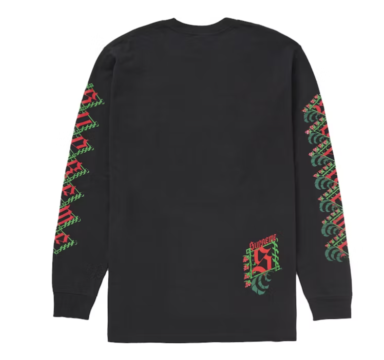 Supreme Strawberries L/S Tee Black