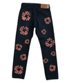 Denim Tears Levi's Cotton Wreath Jeans Black/Red Clay