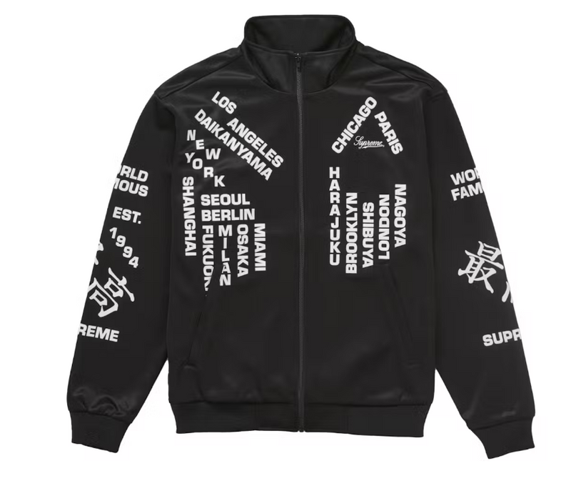 Supreme Worldwide Tricot Track Jacket Black