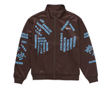 Supreme Worldwide Tricot Track Jacket Brown