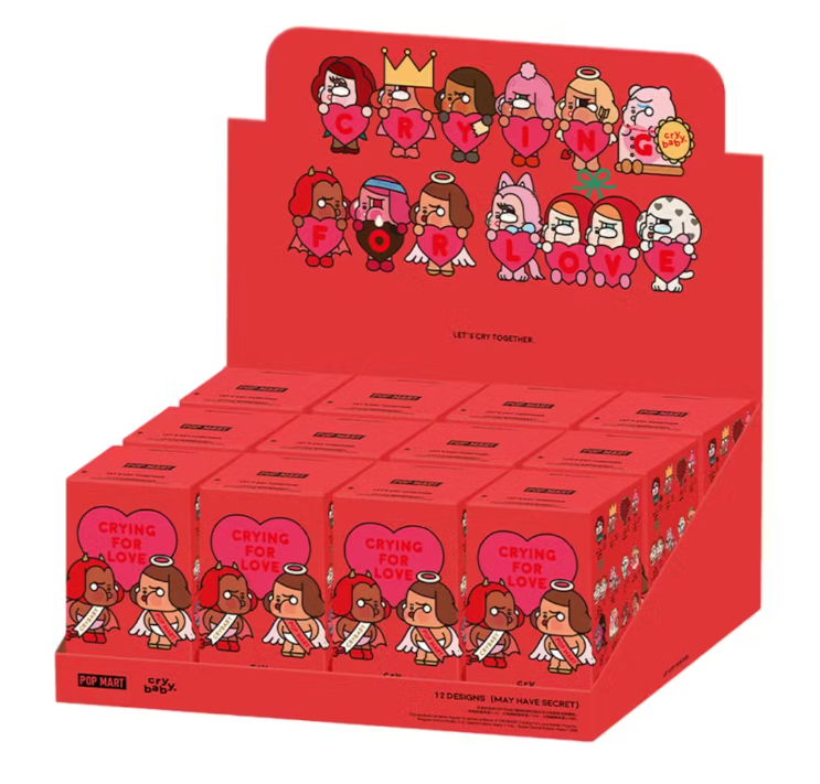 Pop Mart CryBaby Crying For Love Series Figures Sealed Case