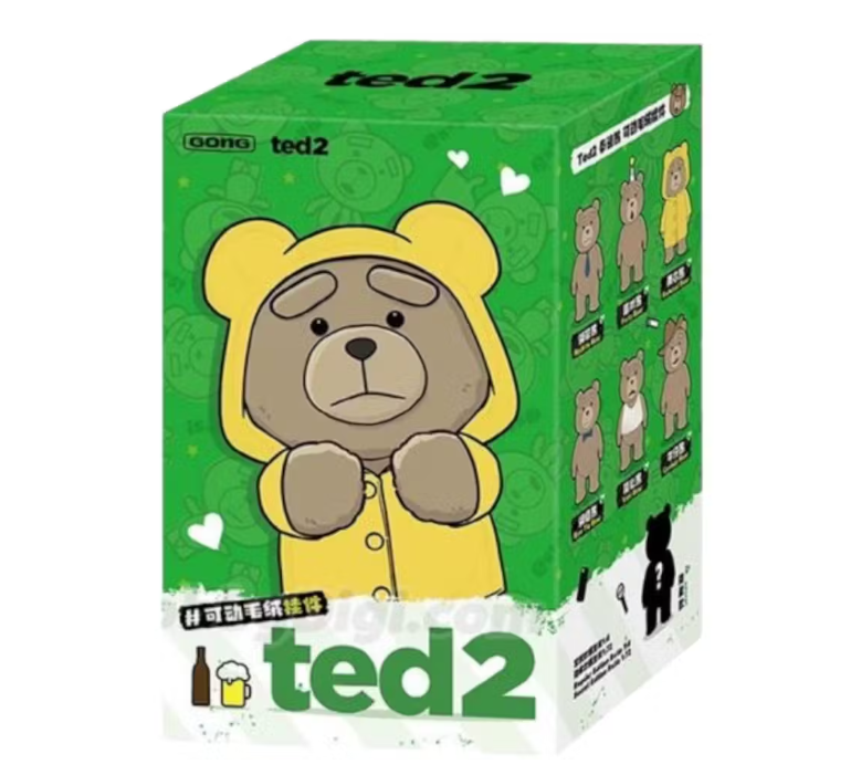 Pop Mart Pop Mart Ted2 Teddy Bear Action Plush Pendant Series Sealed Case