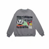 Rhime X 24KGoldn Party Call Skull Crewneck Sweatshirt Gray