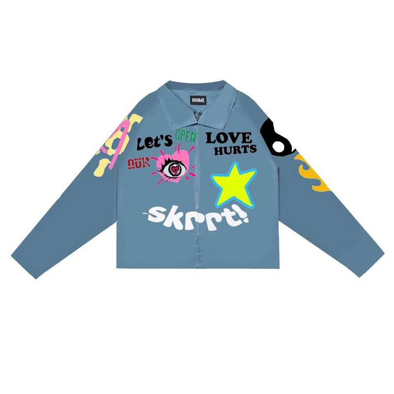 Rhime Let's Open Skrrt Jacket Blue
