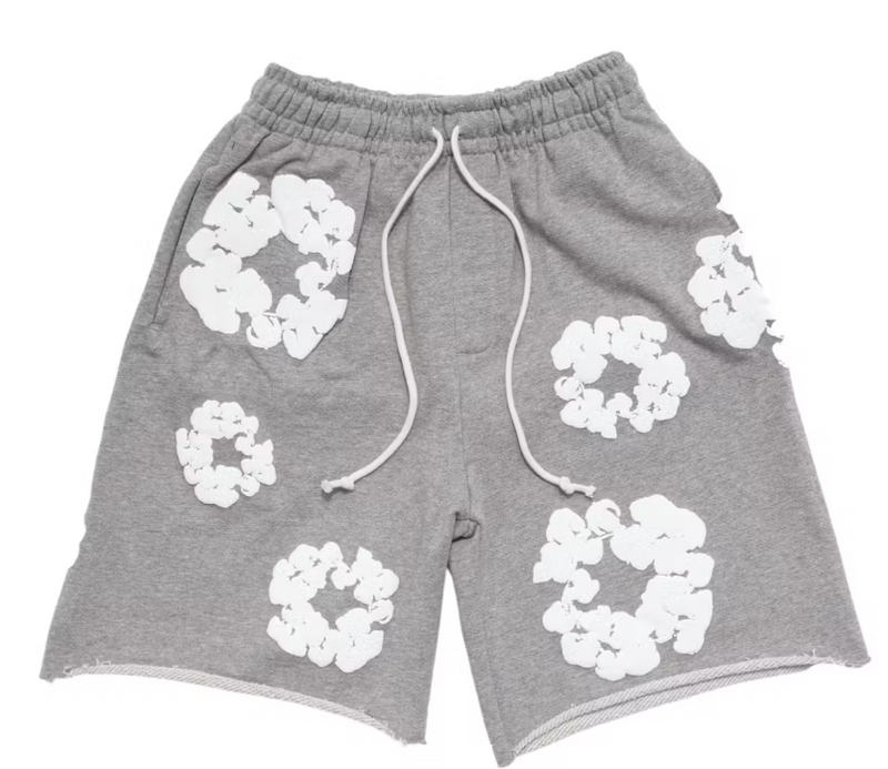 Denim Tears The Cotton Wreath Shorts Grey