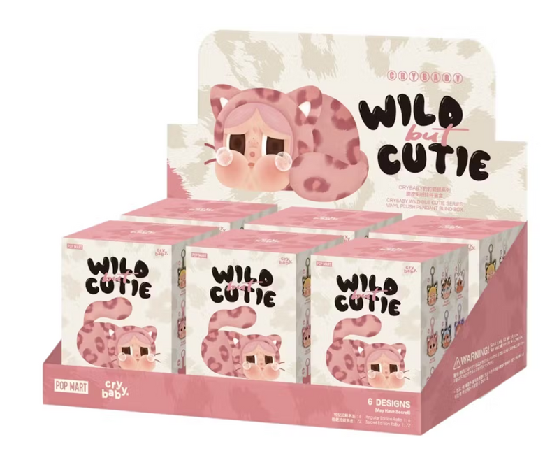 Pop Mart CRYBABY Wild but Cutie Series Vinyl Plush Pendant Sealed Case