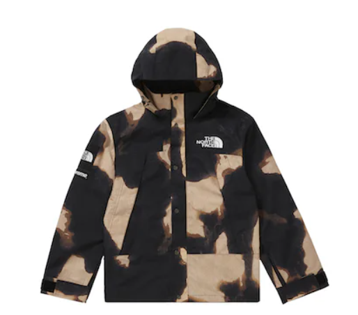 Supreme The North Face Bleached Denim Print Mountain Jacket Black – Uphead