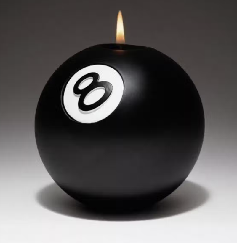 Stussy 8 Ball Candle