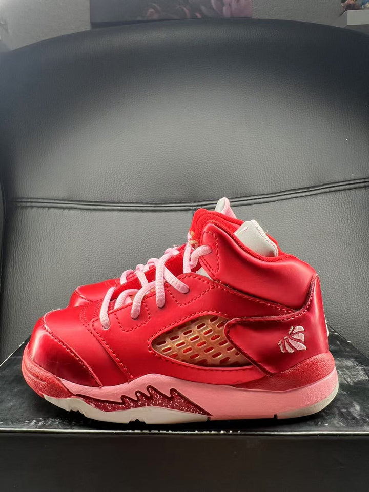 Air Jordan 5 Retro バルスティレッド USA 11 Men's Nike Air Jordan 5 V Retro Red Suede University Red