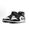 Jordan 1 Mid Black White Iron Grey