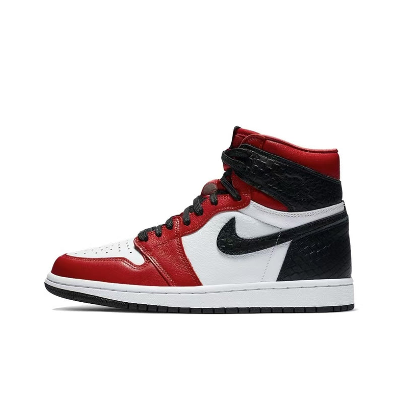 Jordan 1 Retro High Satin Snake Chicago (W）