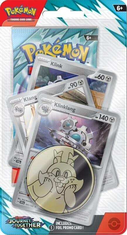 Pokemon Journey Together Premium Checklane Blister [Klinklang] - SV09: Journey Together (JTG)