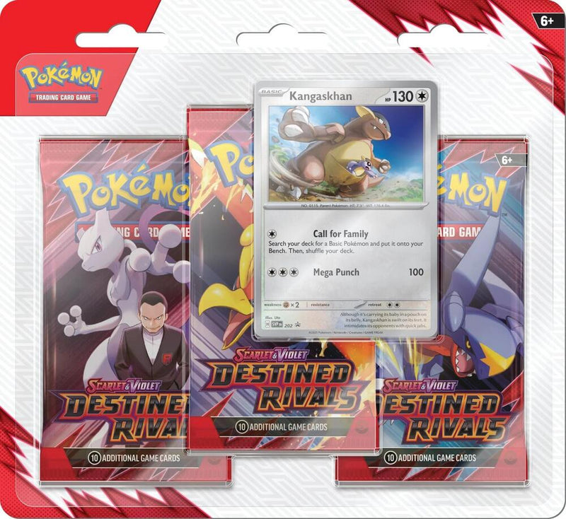 Pokemon TCG Destined rivals blister 3 packs