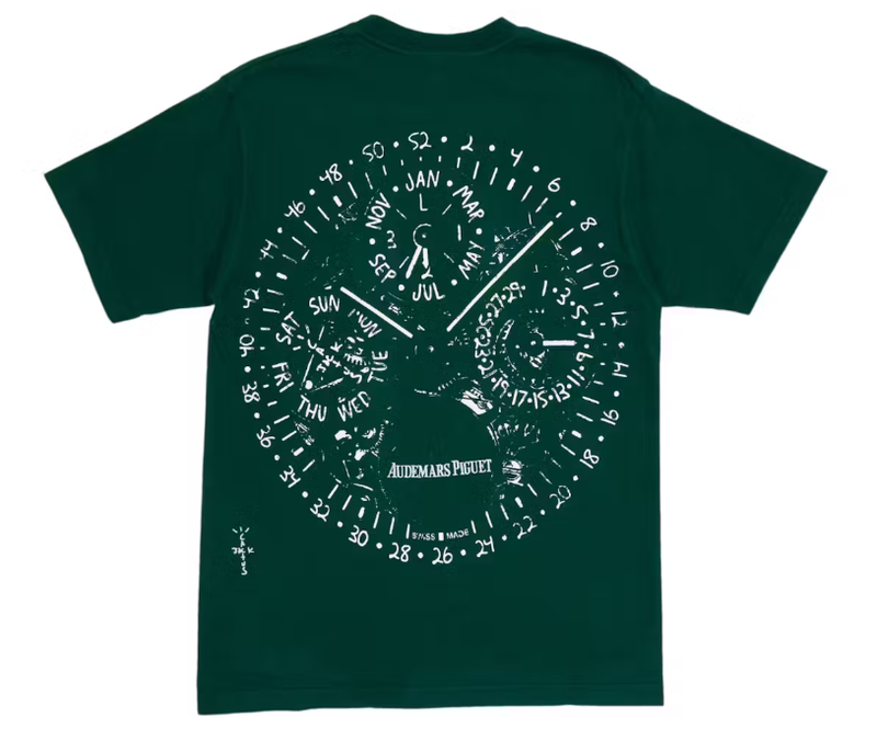 Travis Scott Cyx Audemars Piguet Watch Face Tee Green