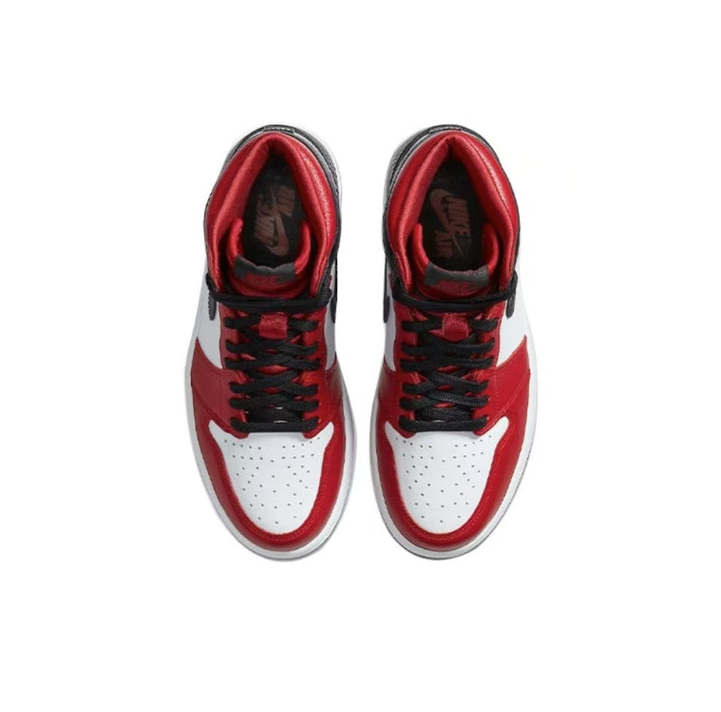 Jordan 1 Retro High Satin Snake Chicago (W）