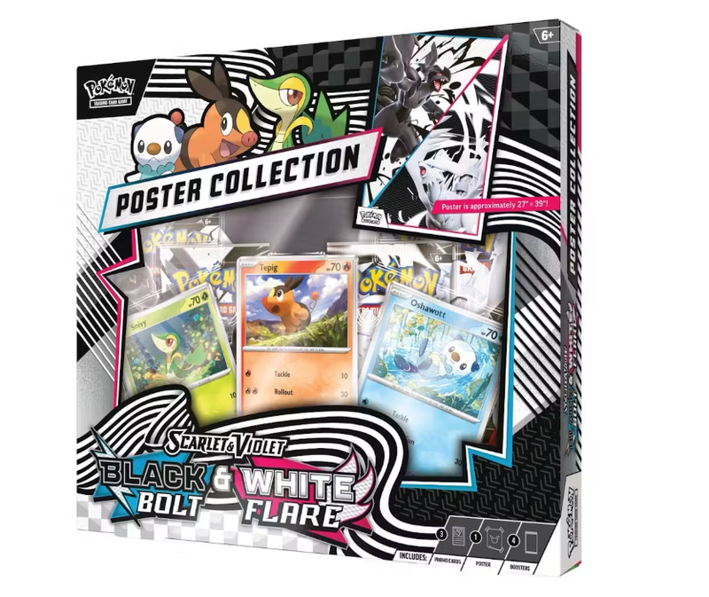 Pokemon Scarlet & Violet Black Bolt & White Flare Poster Collection