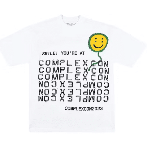 Cactus Plant Flea Market x ComplexCon Smile! Tee White