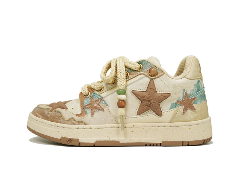 kaalixto Retro Star Sneakers - Brown Limited