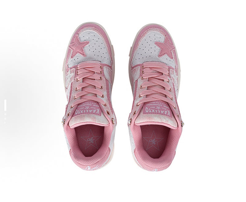 kaalixto Retro Star Sneakers - Pink