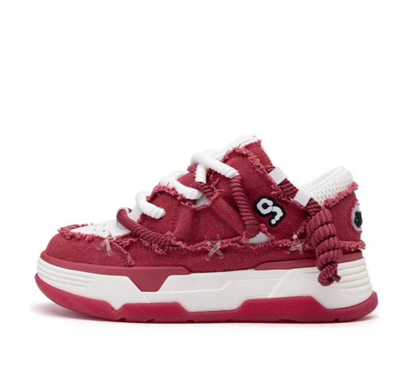 CN Marshmallow Bread Shoes-Red