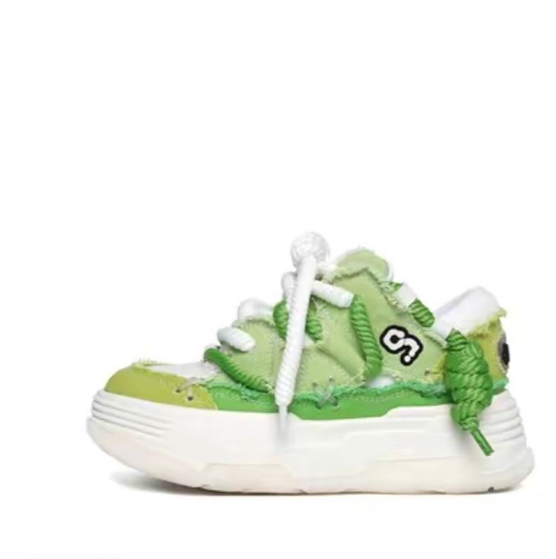 CN Denim Bread Shoes-Green