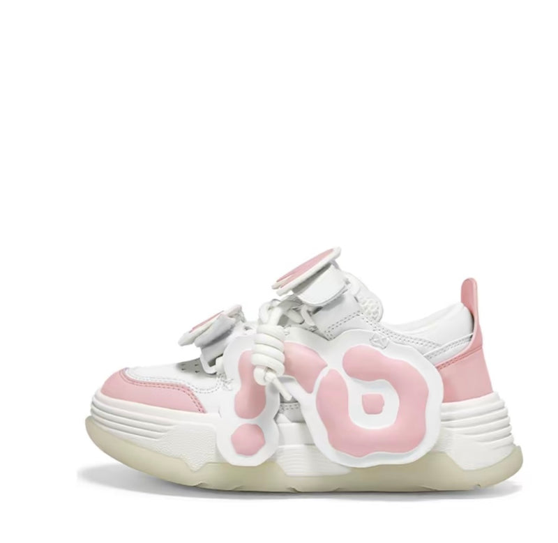 CN Skate Panda Shoes-Pink