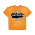 Hellstar Jesus T-Shirt-Black Orange