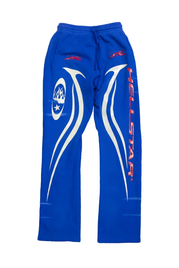 Hellstar Sports Sweatpants w/ Flame Blue