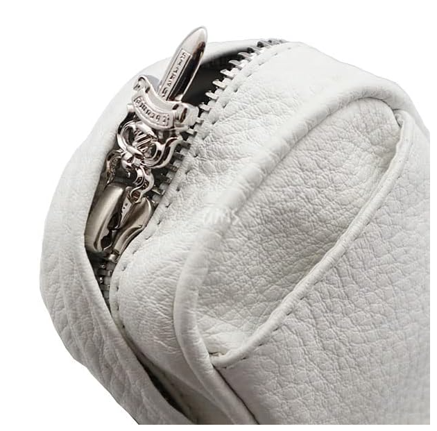 Chrome Heart Leather Mini Bag White